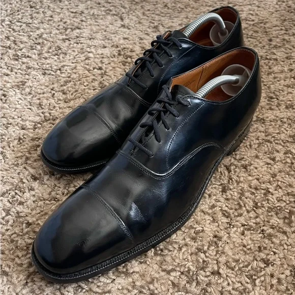 Church s Custom Grade Black Leather Cap Toe Oxfords Men s Size 10.5AA